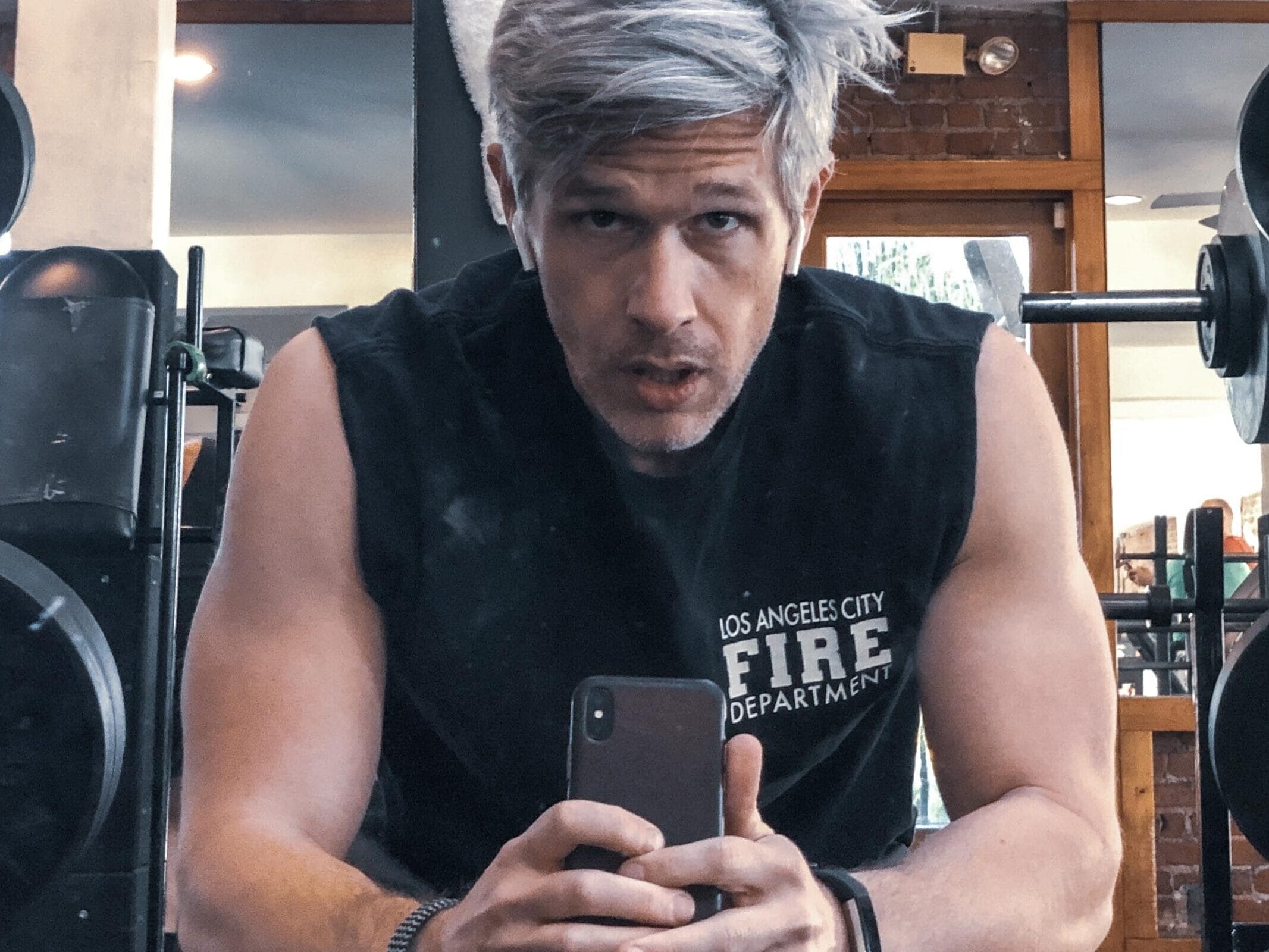 Nate Clark at the gym