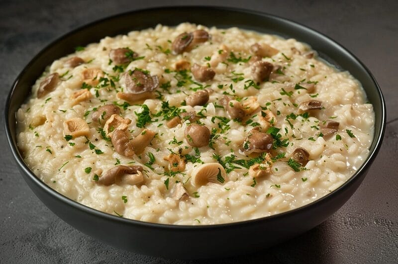Barley and Pioppino Mushroom Risotto